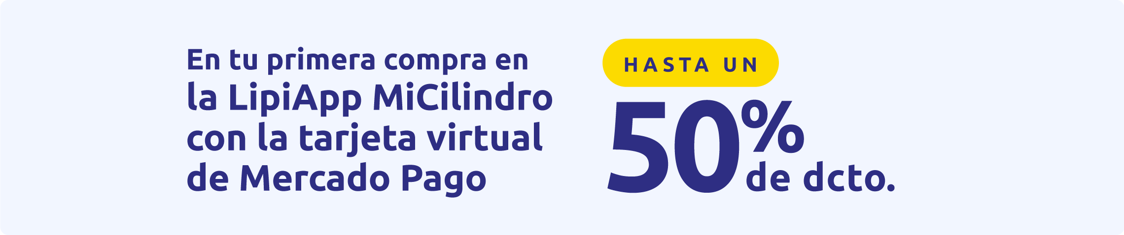 En tu primera compra en LipiApp MiCilindro aprovecha hasta un 50% de dscto.
