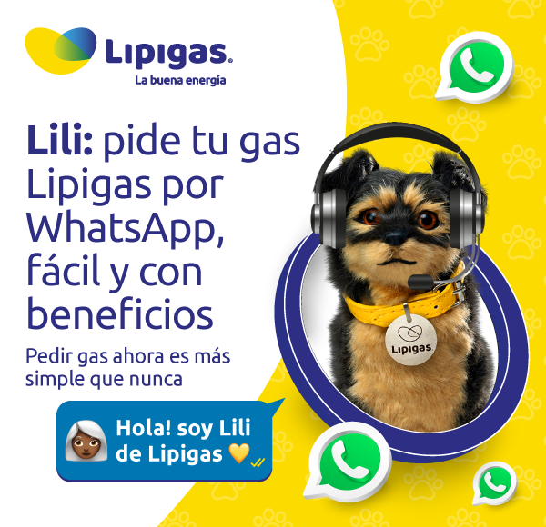 Lili: pide tu gas Lipigas por WhatsApp, fácil y con beneficios