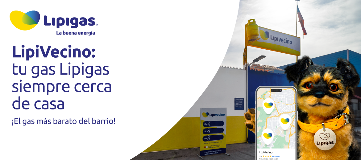 LipiVecino retira tu gas Lipigas en locales cercanos