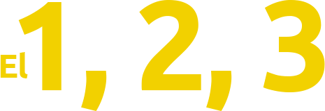 El 1, 2, 3.
