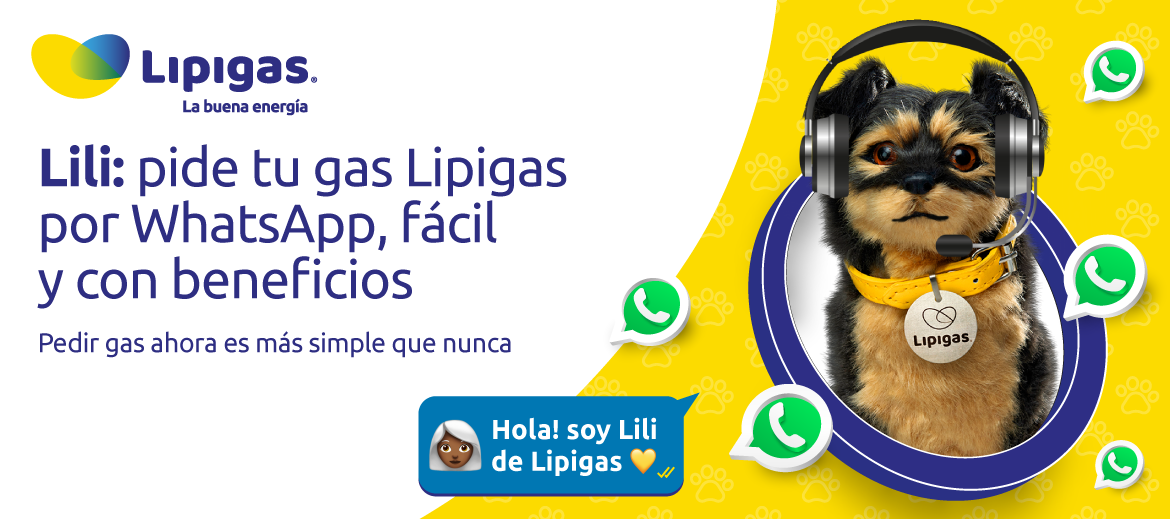 Lili: pide tu gas Lipigas por WhatsApp, fácil y con beneficios