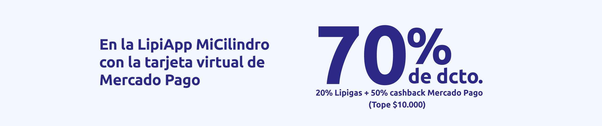 En tu primera compra en LipiApp MiCilindro aprovecha hasta un 70% de dscto.