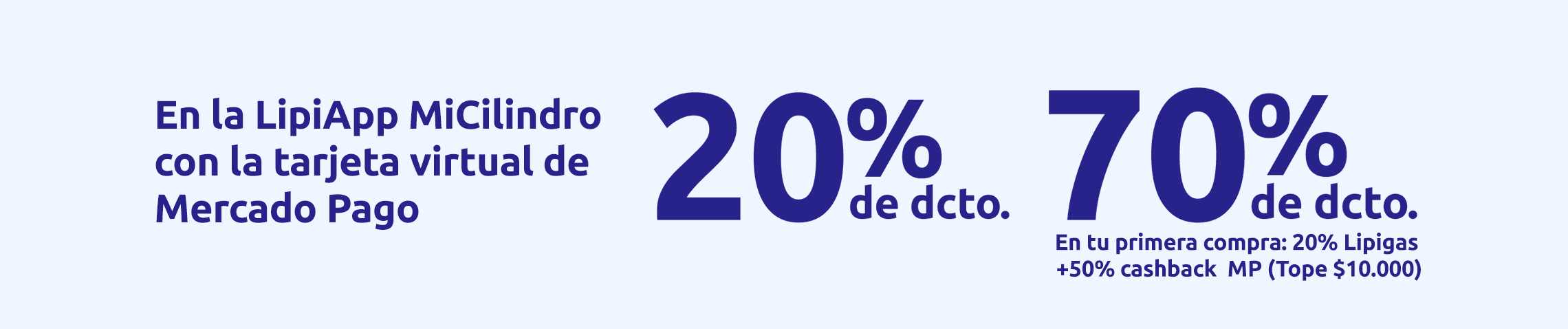 En tu primera compra en LipiApp MiCilindro aprovecha hasta un 70% de dscto.
