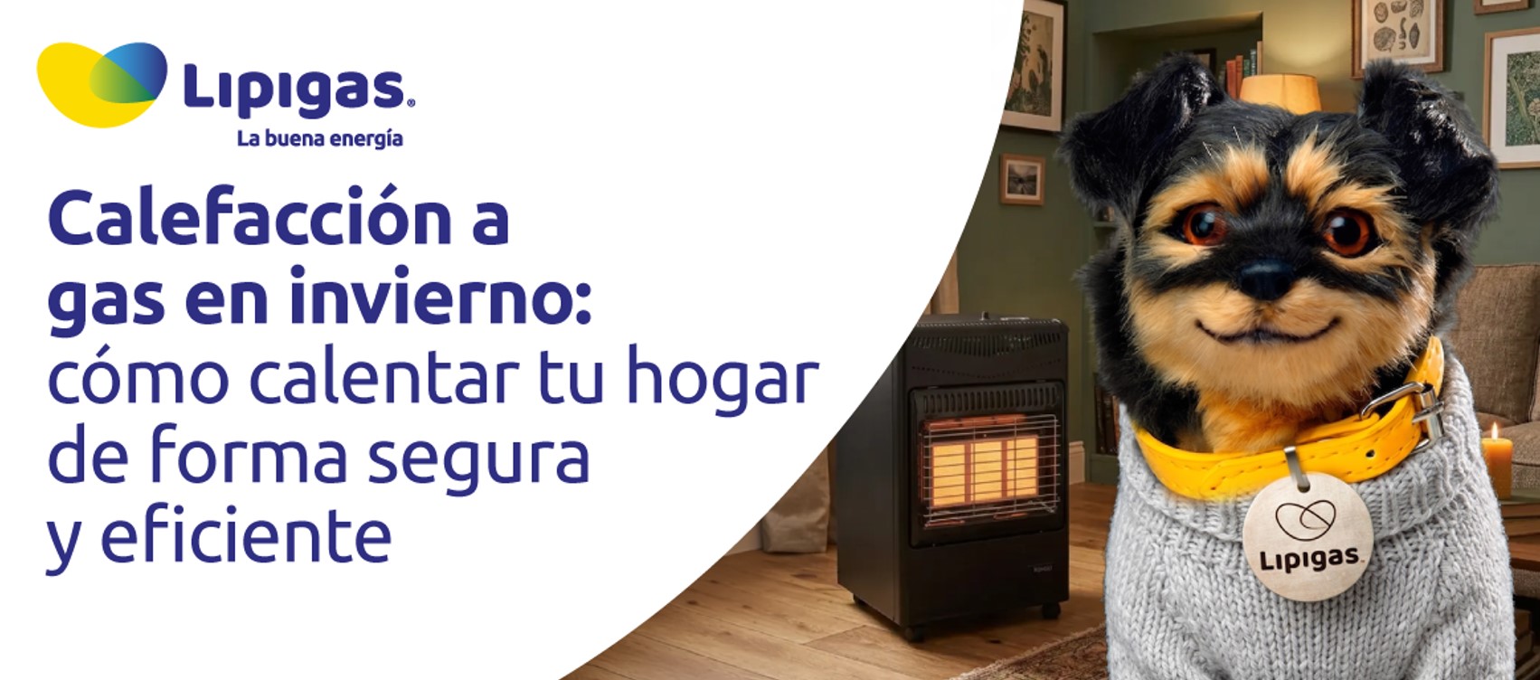 Calefacción a gas en invierno con lipigas